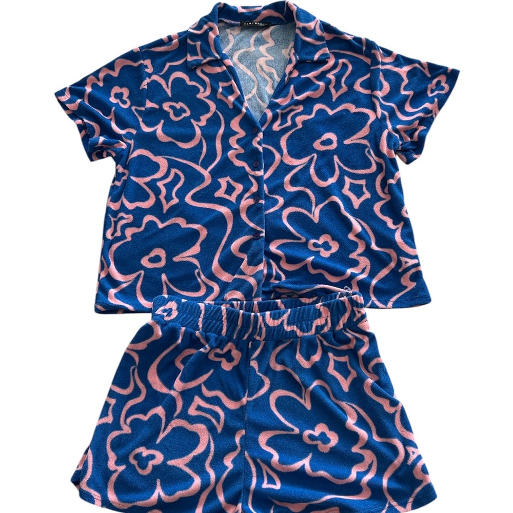 Blue and Pink Terry Set size small nwt - Picture 5 of 7